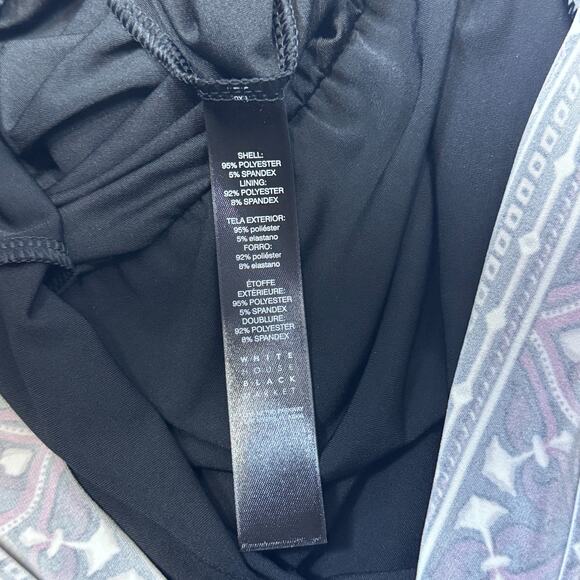 White House Black Market Embroidered Blouson Dress - M - Picture 9 of 9